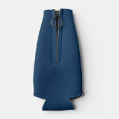 Nautisch anker met Navy Yellow Chevron Pattern Flesjeskoeler (Achterkant)