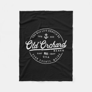 Nautisch Anker Old Orchard Beach Maine Reis Vac Fleece Deken