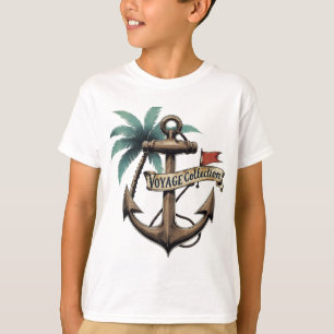 Nautisch Anker & Palmboom - Maritiem T-shirt