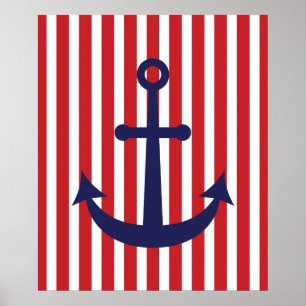 Nautisch anker poster