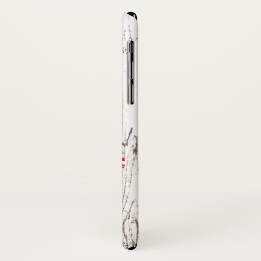 Nautisch Anker Rode Strepen Wit Hout Case-Mate iPhone Case (Achterkant/links)