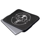 Nautisch anker Sanibel Florida 1952 Laptop Sleeve (Voorkant onderkant)