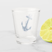 Nautisch anker shot glas (Achterkant)