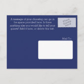 Nautisch anker Sla de datum op Aankondigingskaart (Achterkant)