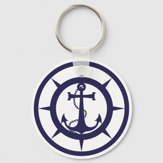 Nautisch anker sleutelhanger (Voorkant)