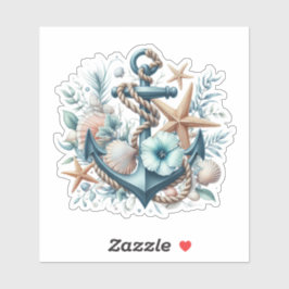 Nautisch anker sticker