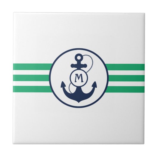 Nautisch anker tegeltje (Voorkant)
