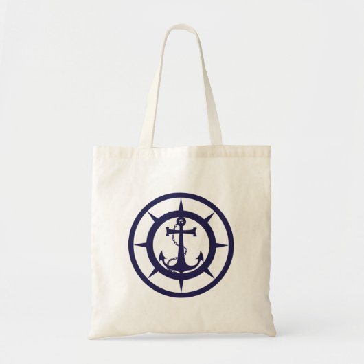 Nautisch anker tote bag (Voorkant)