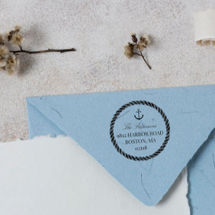 Nautisch anker & touw  zelfinktende stempel