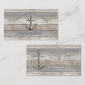 Nautisch Anker w/Rope Visitekaartje (Voorkant / Achterkant)