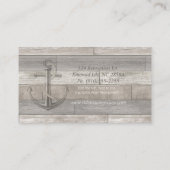 Nautisch Anker w/Rope Visitekaartje (Achterkant)
