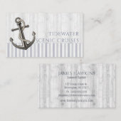 Nautisch Anker w/Rope Visitekaartje (Voorkant / Achterkant)