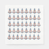 Nautisch Ankerpapier servetten (Voorkant)