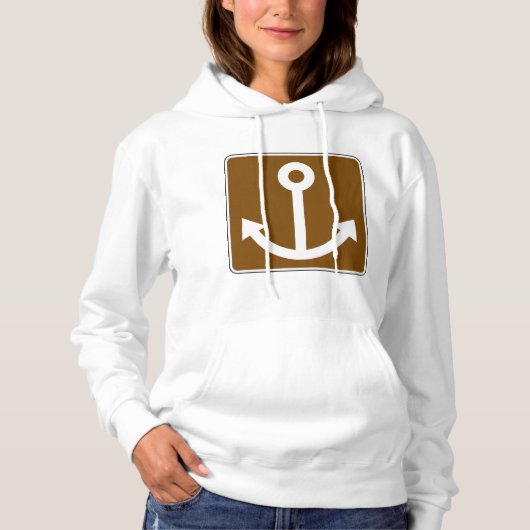 Nautisch ankerteken hoodie (Voorkant)