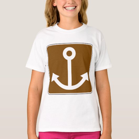 Nautisch ankerteken t-shirt (Voorkant)