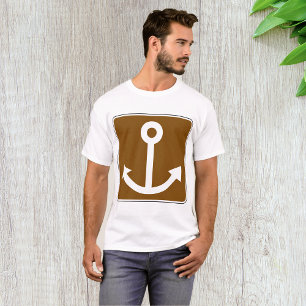 Nautisch ankerteken t-shirt