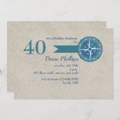 Nautisch Avontuur Uitnodiging (Voorkant / Achterkant)