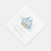 Nautisch Avontuur Wit Baby shower servetten (Hoek)