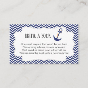 Nautisch Baby shower Boek Aanvraag Kaart