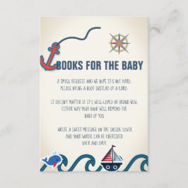 Nautisch Baby shower boeken voor de Baby Kaart