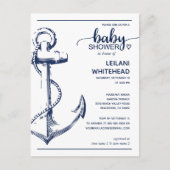 Nautisch Baby shower Briefkaart (Voorkant)