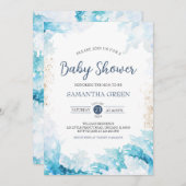 Nautisch Baby shower Kaart (Voorkant / Achterkant)