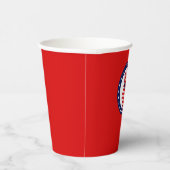 Nautisch Baby shower Papieren beker met Ahoy Het i (Rechts)