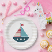 Nautisch Baby shower Papieren Bordje (Feest)
