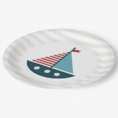 Nautisch Baby shower Papieren Bordje (Gekanteld)