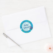 Nautisch Baby shower sticker (Envelop)