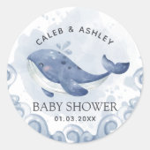 Nautisch Baby shower ticker Label (Voorkant)
