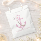 Nautisch Baby shower voorkeurstas | Roze Bloemen A Bedankzakje (Geknipt)