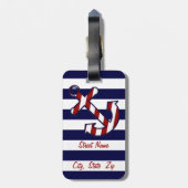 Nautisch Bagagelabel (Achterkant verticaal)