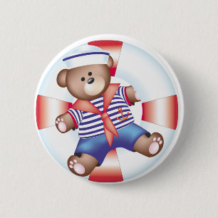 nautisch beer ronde button 5,7 cm