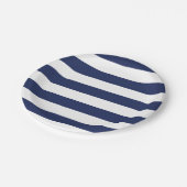 Nautisch blauw en wit gestreept Bord (Gekanteld)