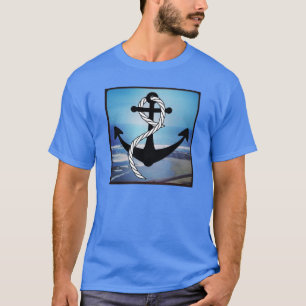 Nautisch Blauw Seashore Mannen T-shirt