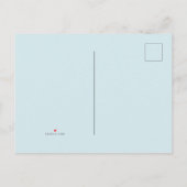 Nautisch Blauw Waterverf Anker Sla de datum op Aankondigingskaart (Achterkant)