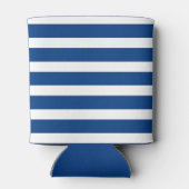 Nautisch Blauw Wit Streep Anker Hart Wedding Blikjeskoeler (Achterkant)