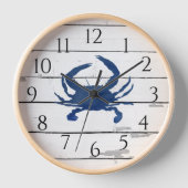 Nautisch Blauwe Krab Scheepslap Rustiek Decor (Voorkant)