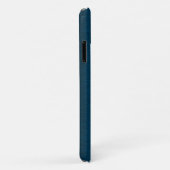 Nautisch bootanker op een blauwe metalen textuur Case-Mate iPhone case (Achterkant/rechts)