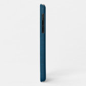 Nautisch bootanker op een blauwe metalen textuur Case-Mate iPhone case (Achterkant/links)