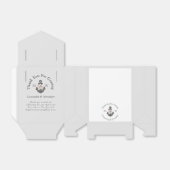 Nautisch Bruiloft Bloemen Anker Zilver Grijs Bedankdoosjes (Uitgevouwen)