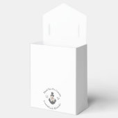 Nautisch Bruiloft Bloemen Anker Zilver Grijs Bedankdoosjes (Geopend)