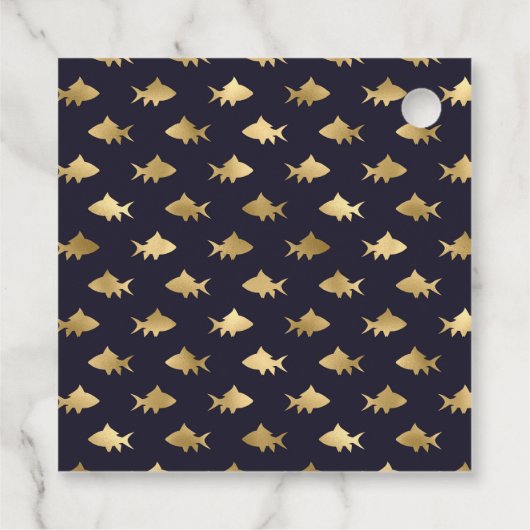 Nautisch Bruiloft Monogram Bedankjes Labels (Achterkant)