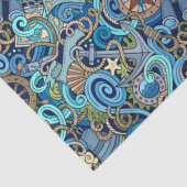 nautisch cadeaupapier tissuepapier (Detail)