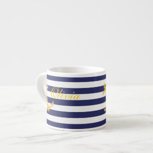 Nautisch chic espressiekop espresso kop