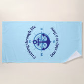 Nautisch cruiseleven strandlaken (Voorkant)