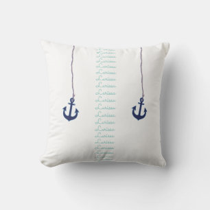 Nautisch & gepersonaliseerd zee geïnspireerd ontwe buitenkussen