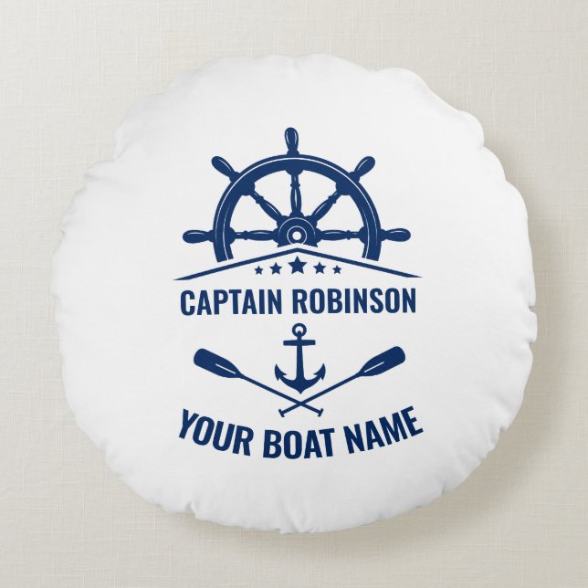 Nautisch geslepen tandwielen en zweetwielen wit rond kussen (Voorkant)