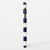 Nautisch goud anker Navy blauw en witte strepen Case-Mate iPhone Case (Achterkant/links)